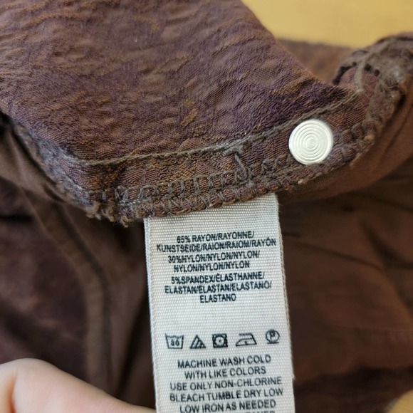 Free People Brown Skinny Pants - Picture 5 of 13